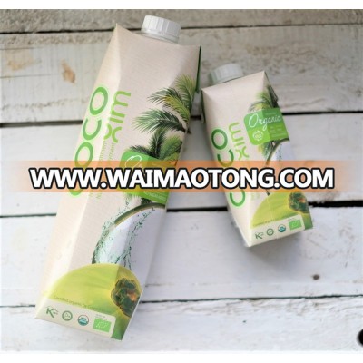 High quality organic coconut water in tetra pak 330ml,1000ml - Made in Vietnam