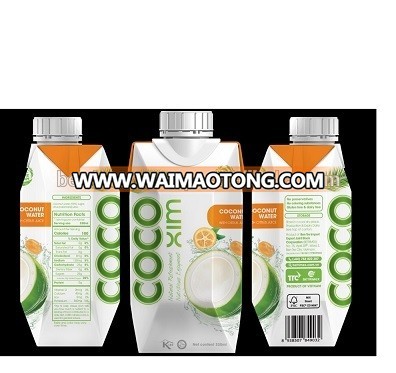 Coconut water with juice flavor